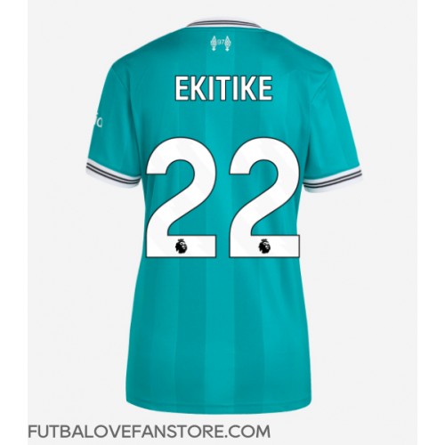 Liverpool Hugo Ekitike #22 Tretí Ženy futbalový dres 2025-26 Krátky Rukáv Liverpool Hugo Ekitike #22 Tretí Ženy futbalový dres 2025-26 Krátky Rukáv